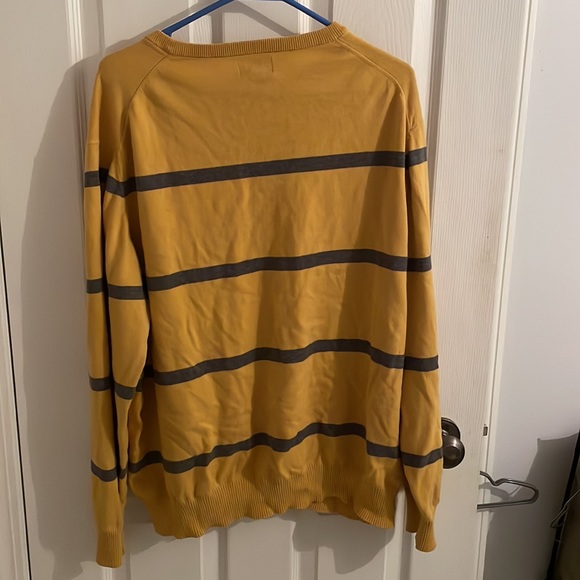 Retreat yellow and grey striped sweater - Picture 3 of 4